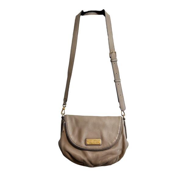 Marc by Marc Jacobs Natasha Leather Crossbody Bag Taupe - Picture 1 of 13